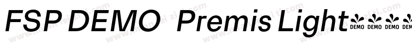 FSP DEMO   Premis Light字体转换